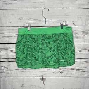 Patagonia Nine Trails Skirt Skort Skirt Women's Size L Netta Print Green Floral!